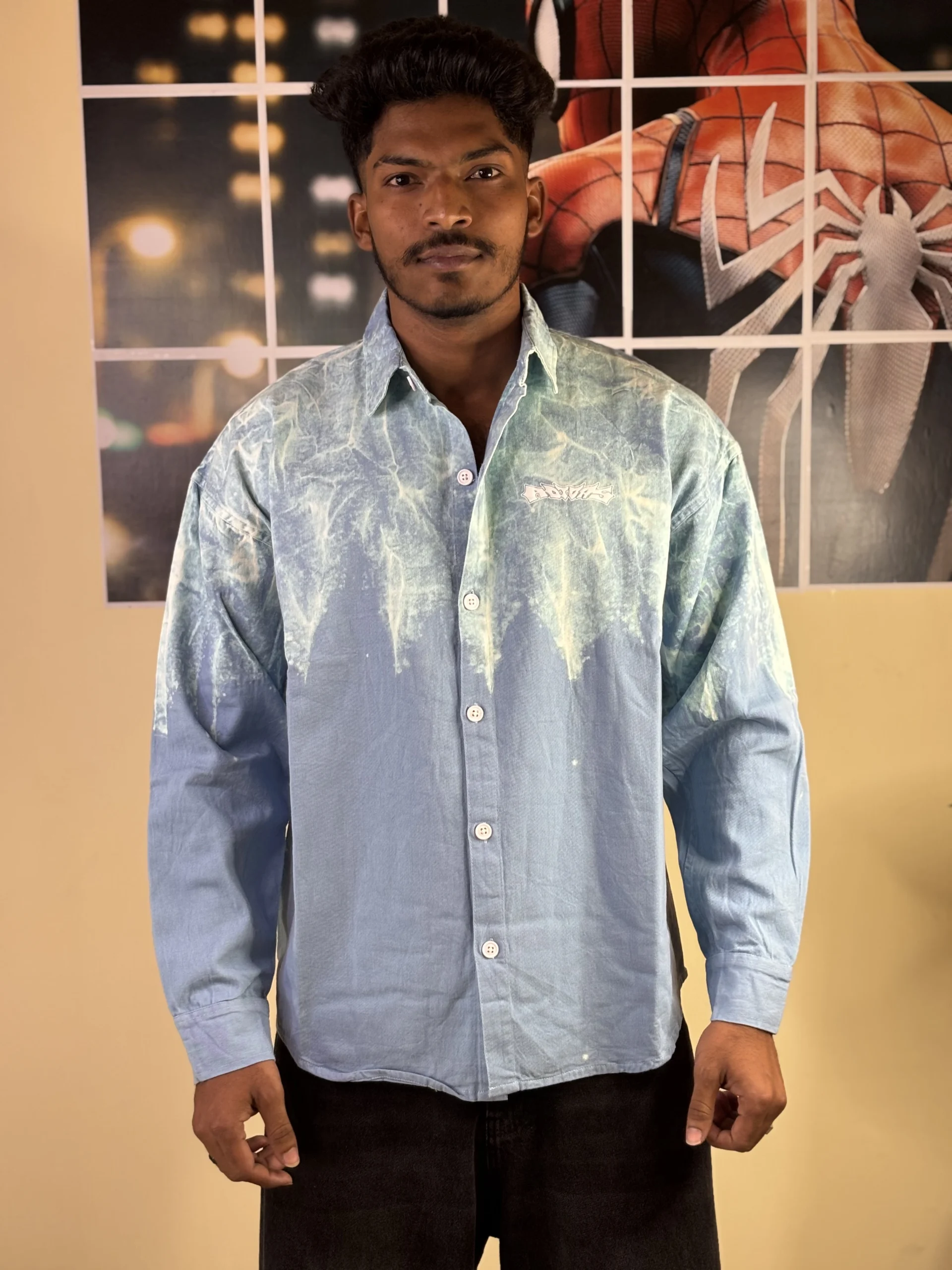 Acid Wash Blue  Shirt