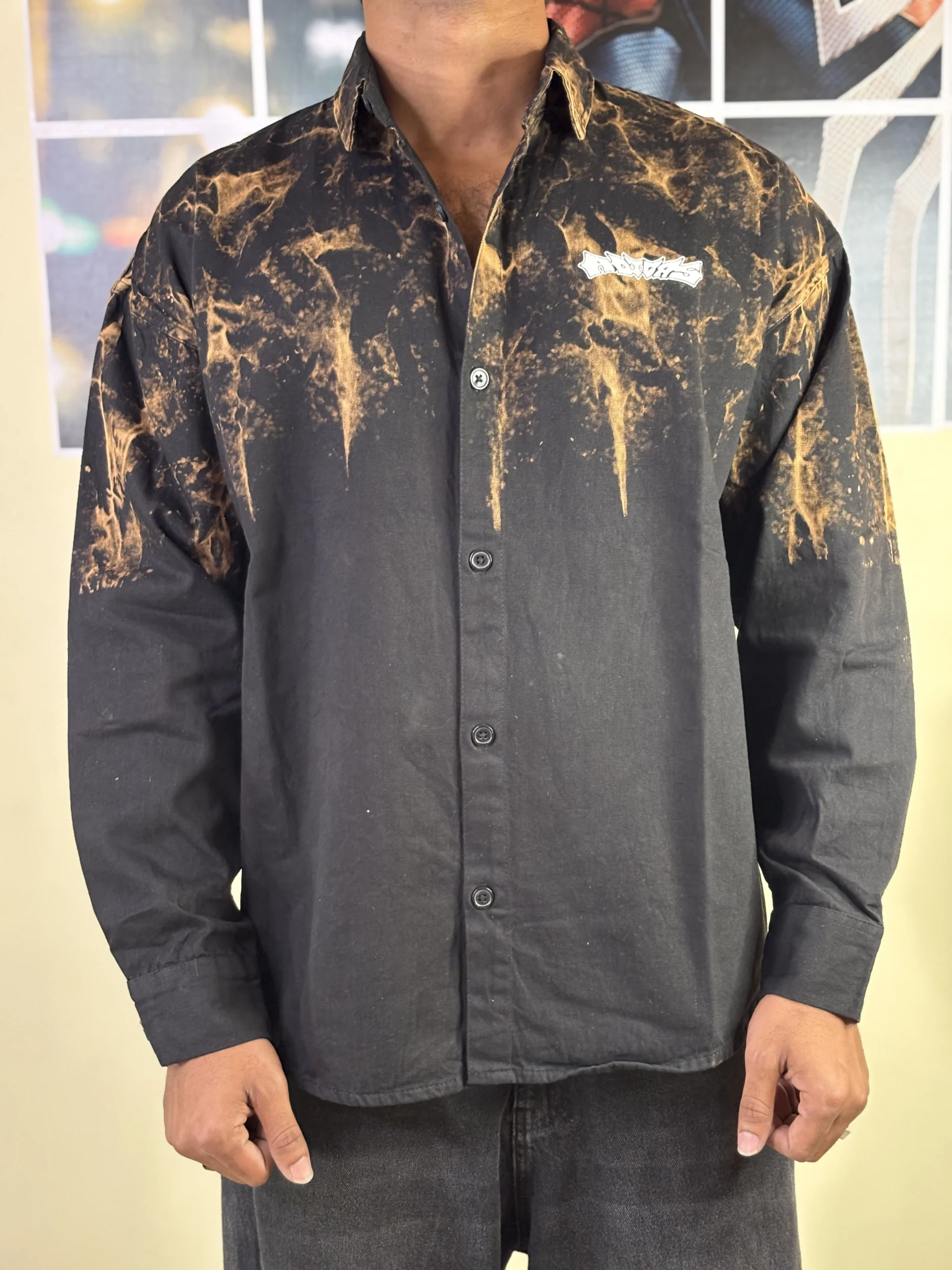 Acid wash black shirt - Image 2