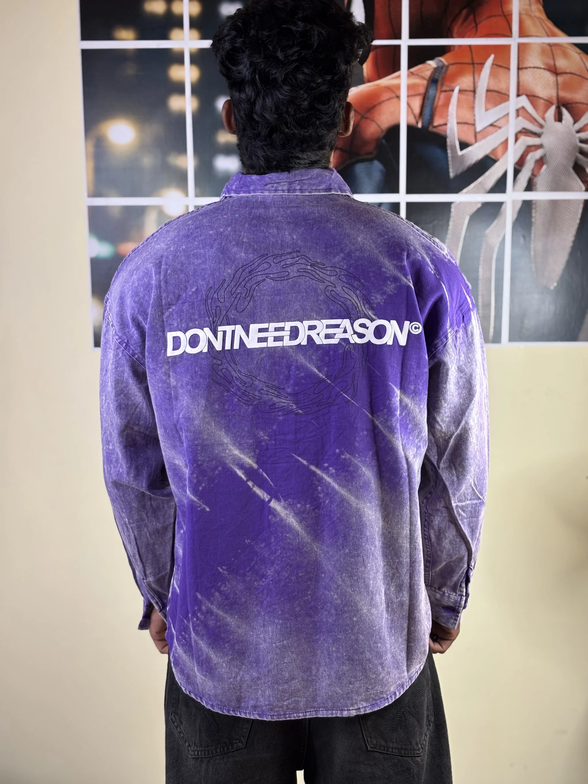 Acid wash voilet shirt - Image 5