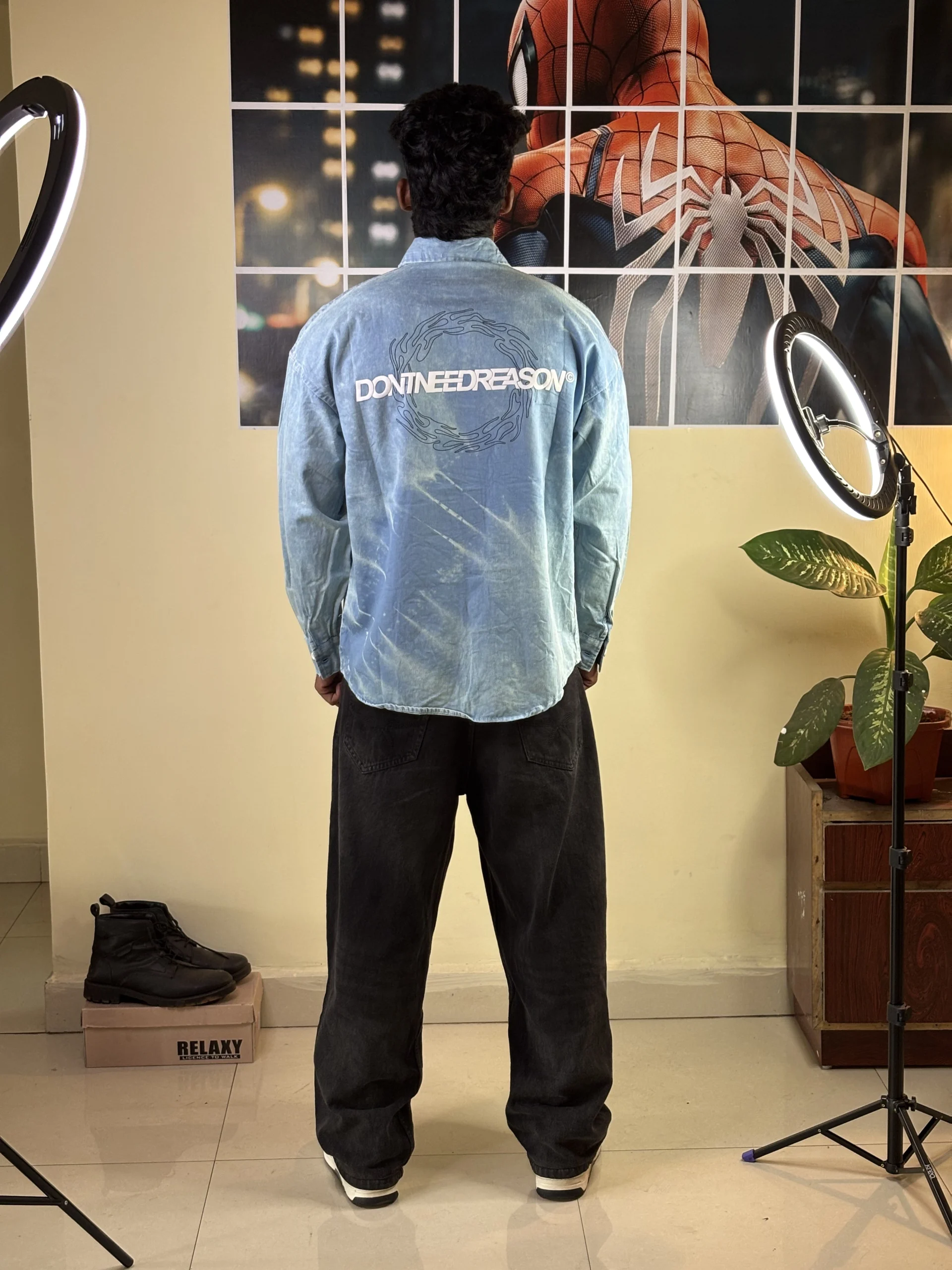 Acid wash light blue shirt - Image 3