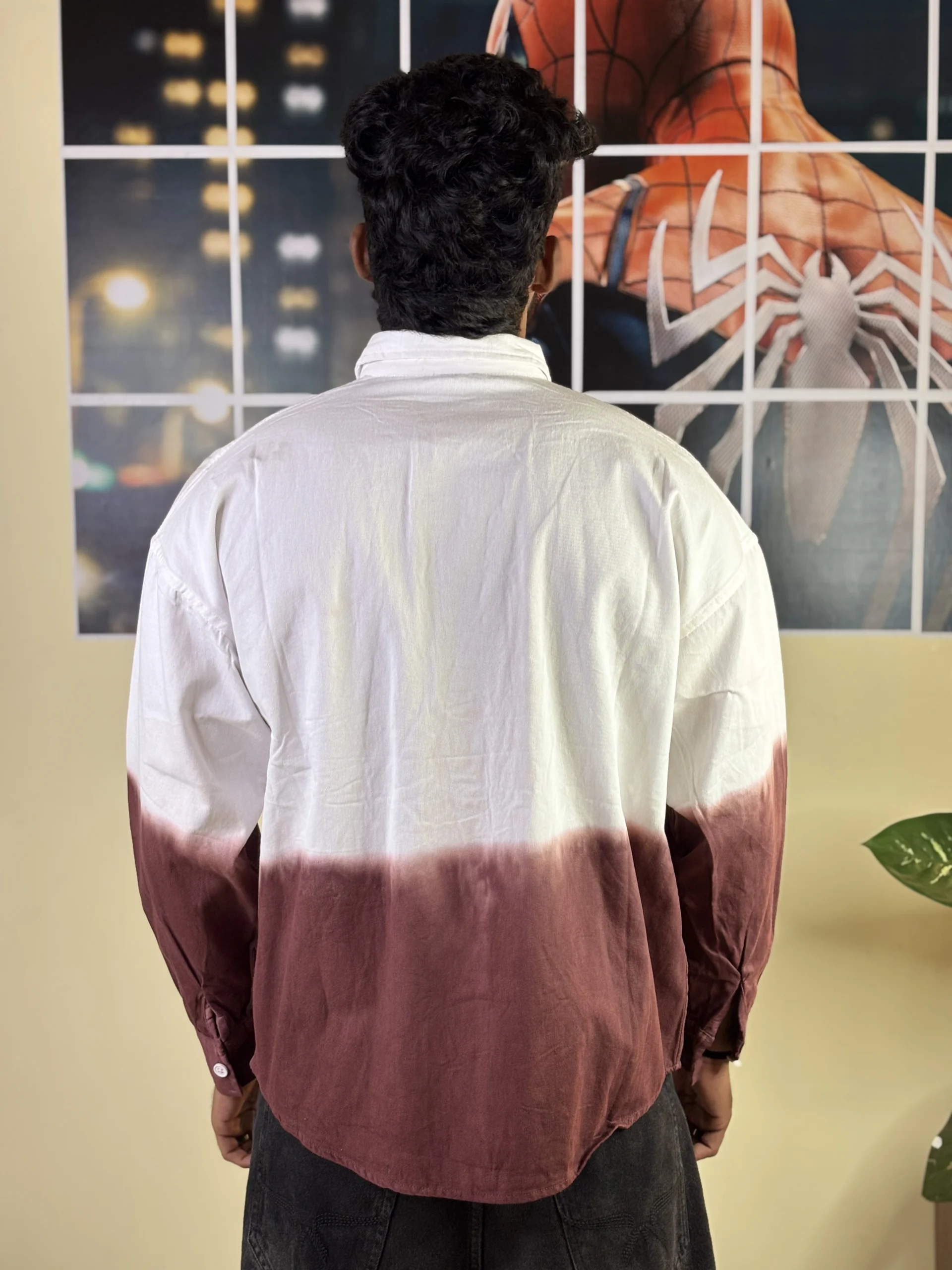 maroon & white shirt - Image 5