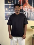 Premium Boxy Fit  black Tee