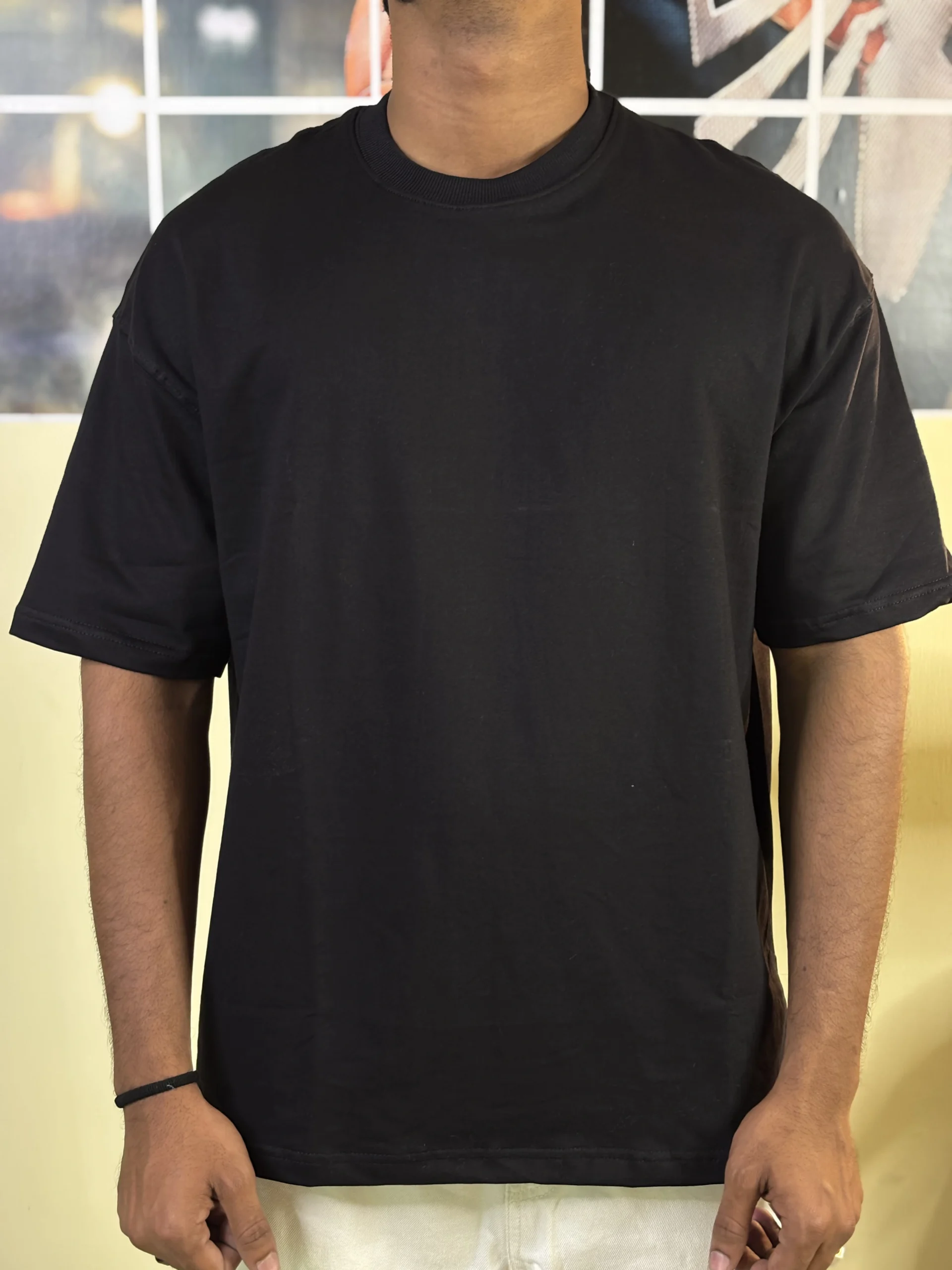 Premium Boxy Fit black Tee - Image 2